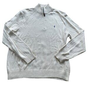 POLO by Ralph Lauren Mens Quarter Zip 100% Cotton Sz. XL